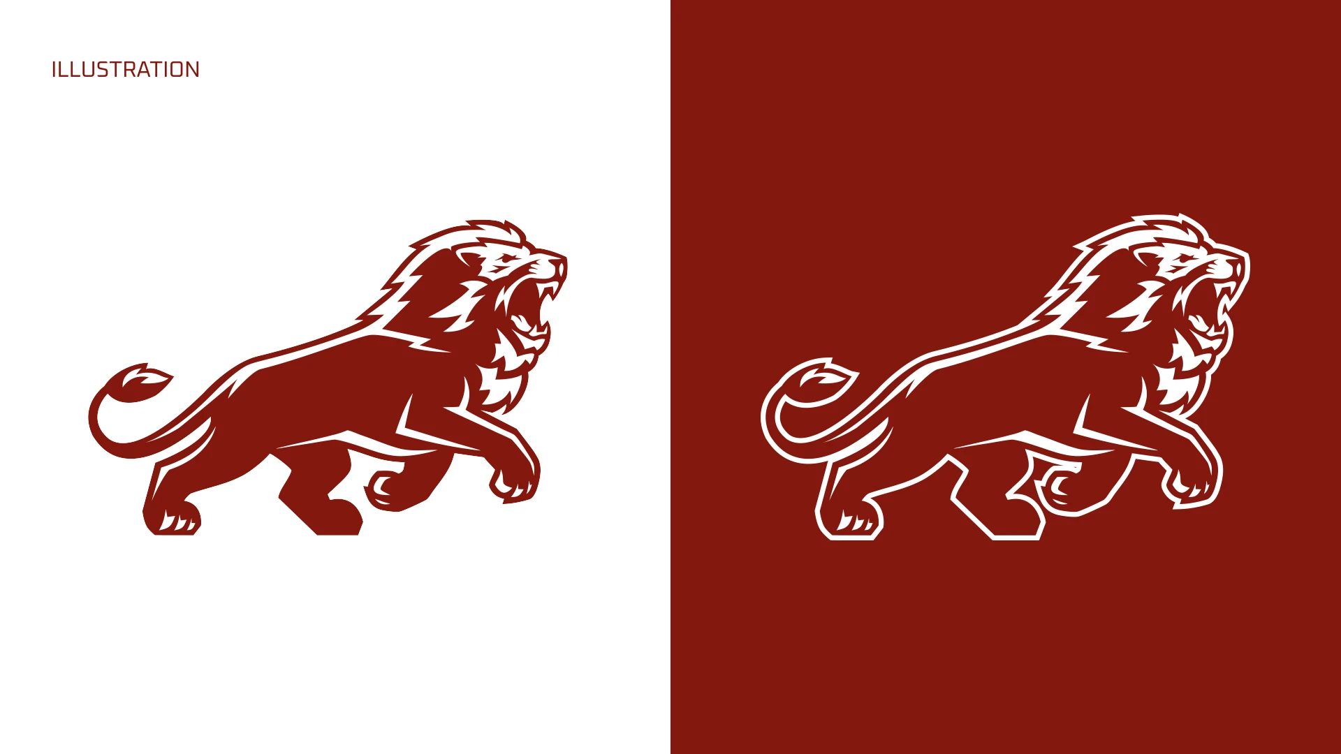 Augsburg Lions Full Body Mascot Illustration